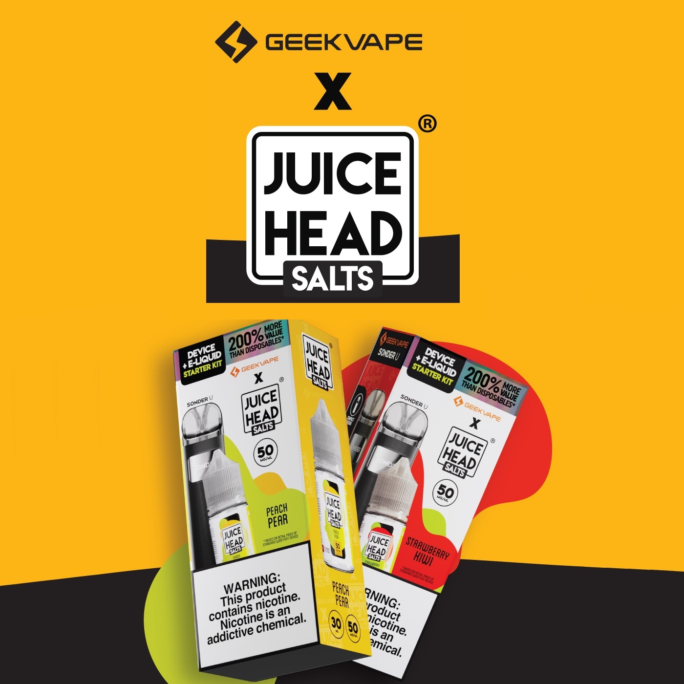 GeekVape x Juice Head Salts Device + ELiquid Starter Kit
